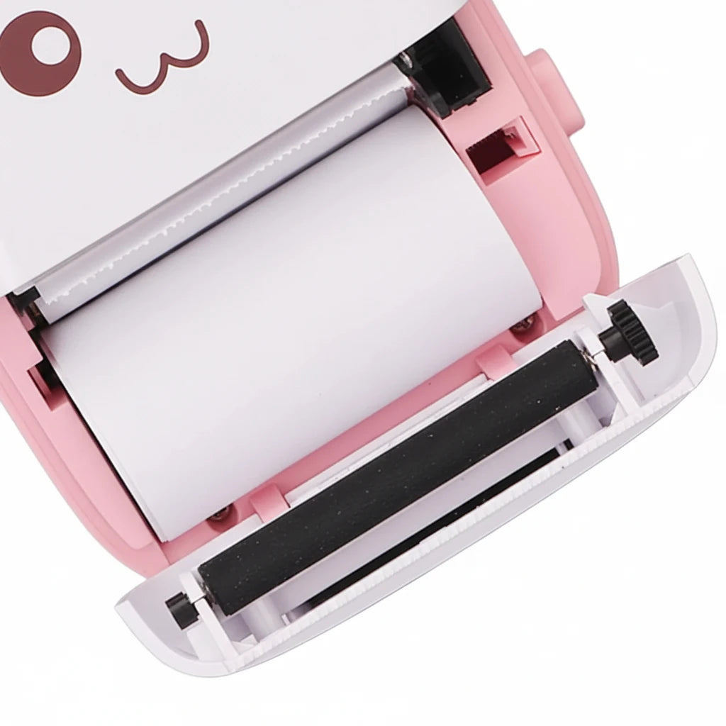 Pocket Mini Bluetooth Thermal Printer Wireless Smart Printer For Photos (Includes 1 Roll Paper)