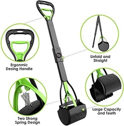 Folding Dog Poop Scooper (Assorted Color)