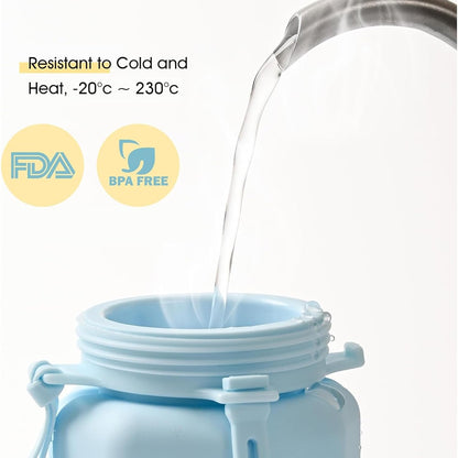 Silicone Foldable Water Bottle (600ML)