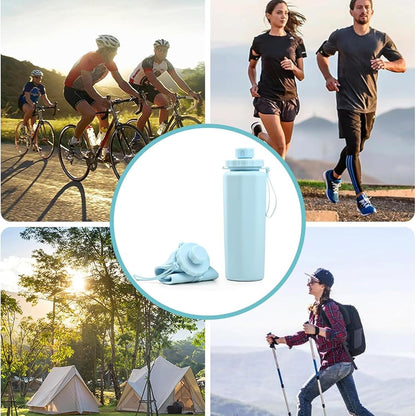 Silicone Foldable Water Bottle (600ML)