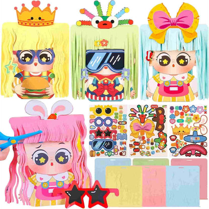 Hairstyle Design DIY Paper Craft Kit