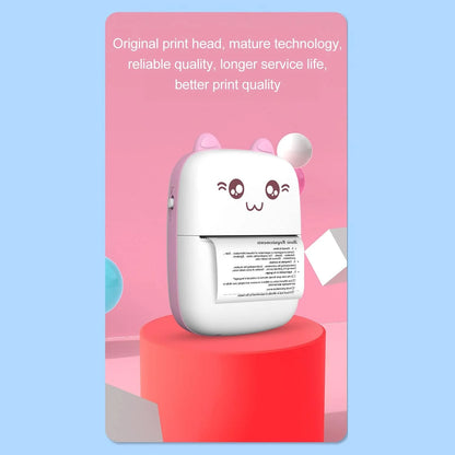 Pocket Mini Bluetooth Thermal Printer Wireless Smart Printer For Photos (Includes 1 Roll Paper)